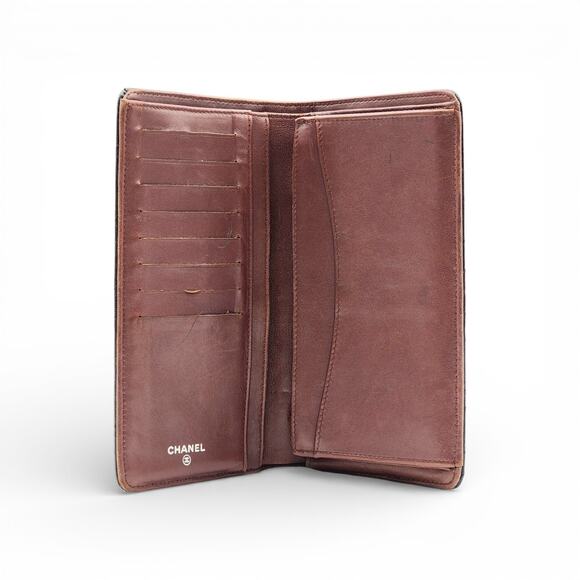 Chanel Black Quilted Lambskin Leather L Yen Continental Wallet - Preowned - Picture 3 of 7